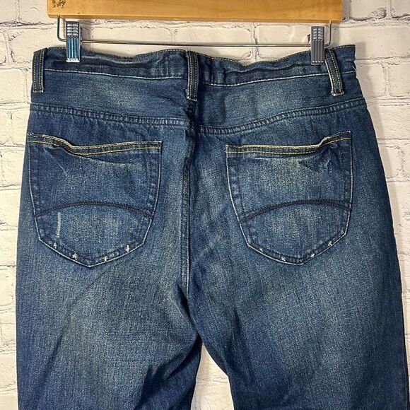 Vintage OP Ocean Pacific Bootcut Jeans Mens Dark Wash Blue Denim size 34x30 - Picture 6 of 12